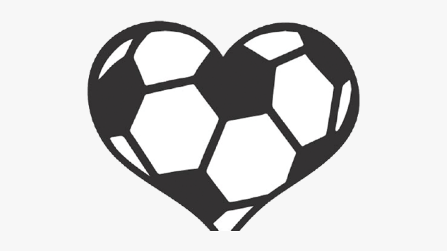 Soccer Ball Heart Clipart, Transparent Clipart