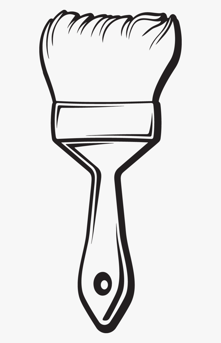 Paint Brush Clipart Black And White, Transparent Clipart