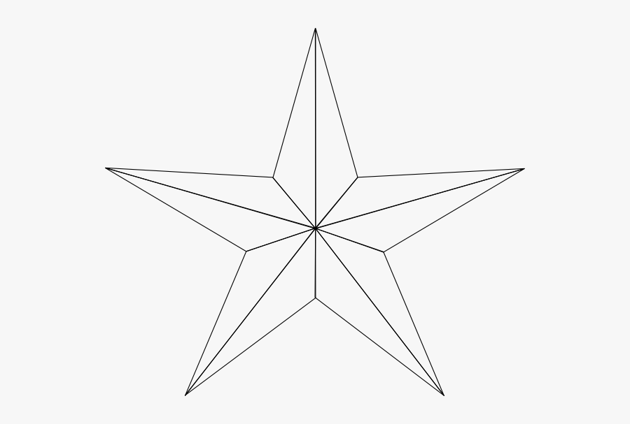 1 4 Fraction Star, Transparent Clipart