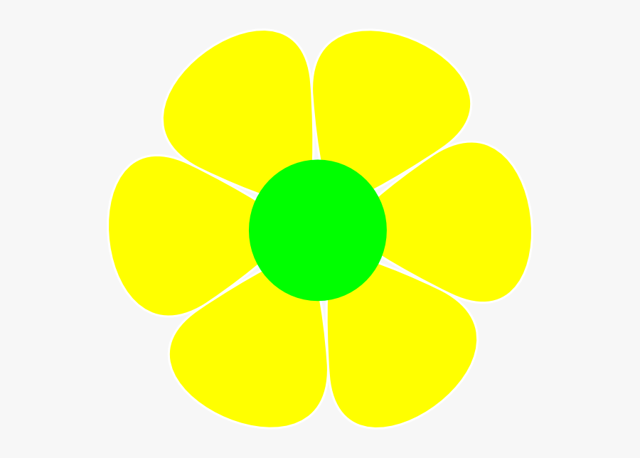 1960s Flower Power Hippie Clip Art - Png White Yellow Flower Clipart, Transparent Clipart