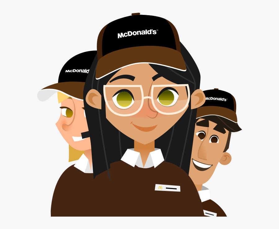 Mcdonalds Clipart Crew - Mcdonalds Crew Cartoon, Transparent Clipart