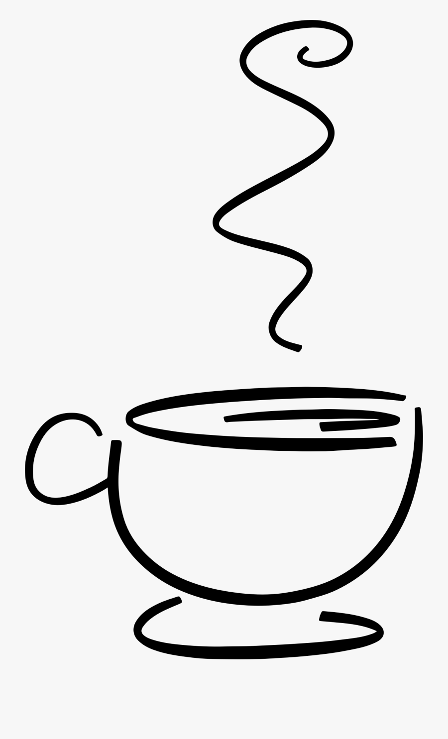 Cup Of Line Art - Kawa Rysunek, Transparent Clipart