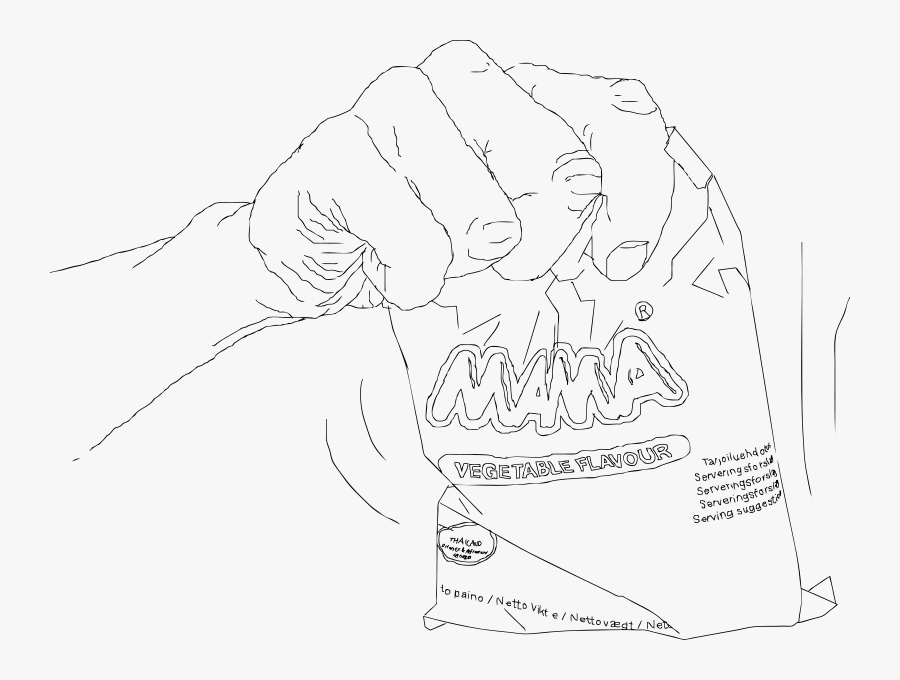 Noodles Shaked - Sketch, Transparent Clipart