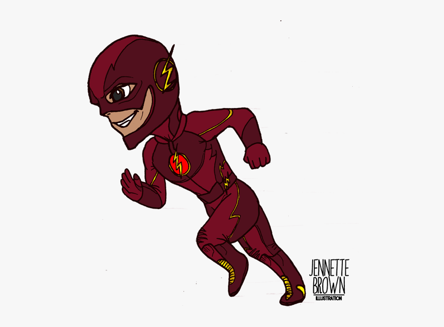 Transparent The Flash Clipart - Png Flash Chibi, Transparent Clipart