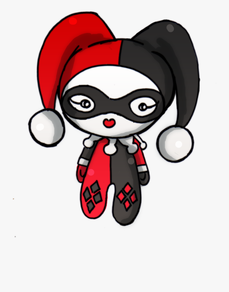 Harley Quinn And Joker Drawings - Cute Harley Quinn Drawing, Transparent Clipart
