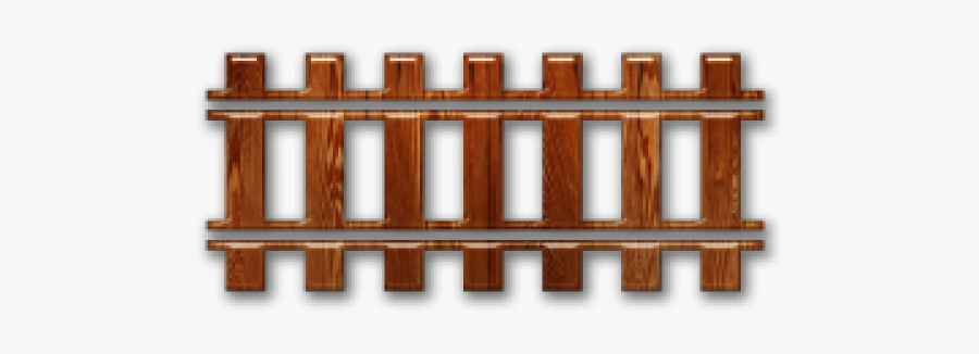 Train Track Clipart - Picket Fence, Transparent Clipart