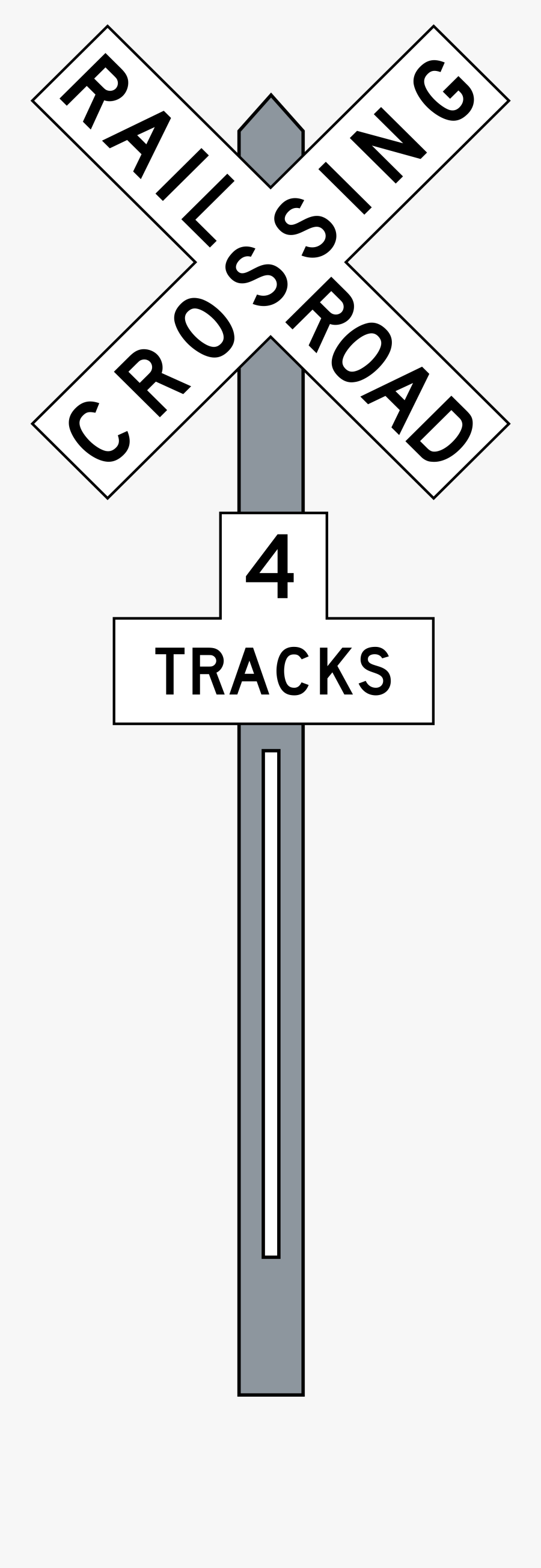 Railroad Tracks Transparent Background Png Images - Railroad Crossing 4 Tracks, Transparent Clipart