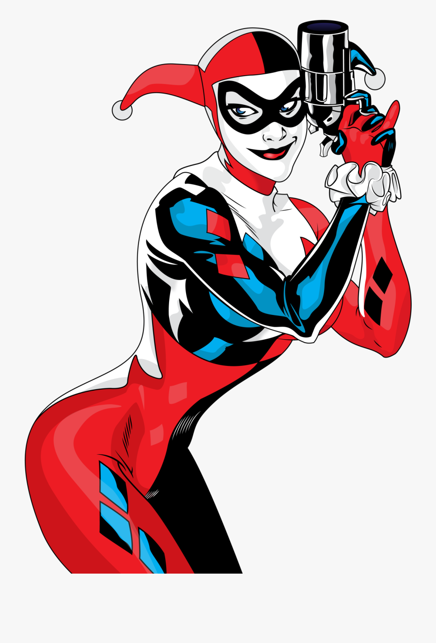 37026 - Harley Quinn Transparent, Transparent Clipart