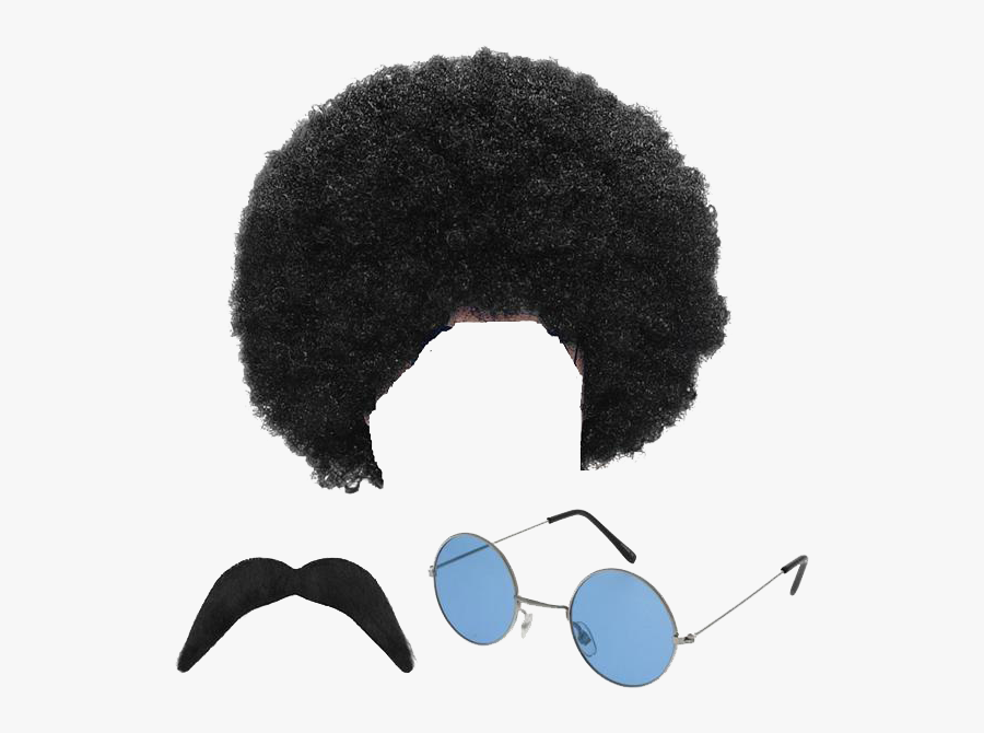 Wig Hippie 1960s Hair Costume 1970s Images Clipart - Man Afro Hair Png, Transparent Clipart