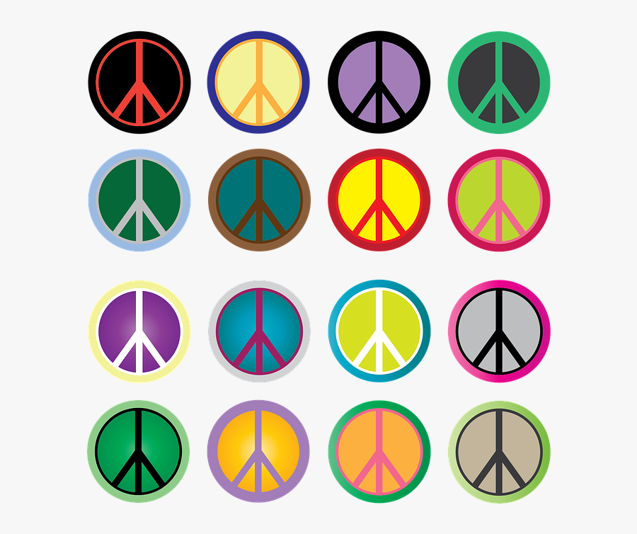 Hippie Clipart - Signe De La Paix, Transparent Clipart