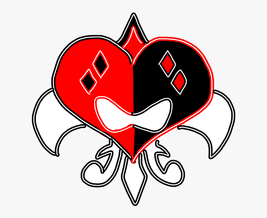 Harleyquinn Harley Quinn Classic Neon Light Red Black - Art Classic Harley Quinn, Transparent Clipart