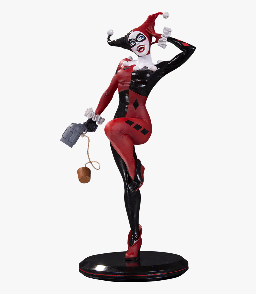 Harley Quinn Statue, Transparent Clipart