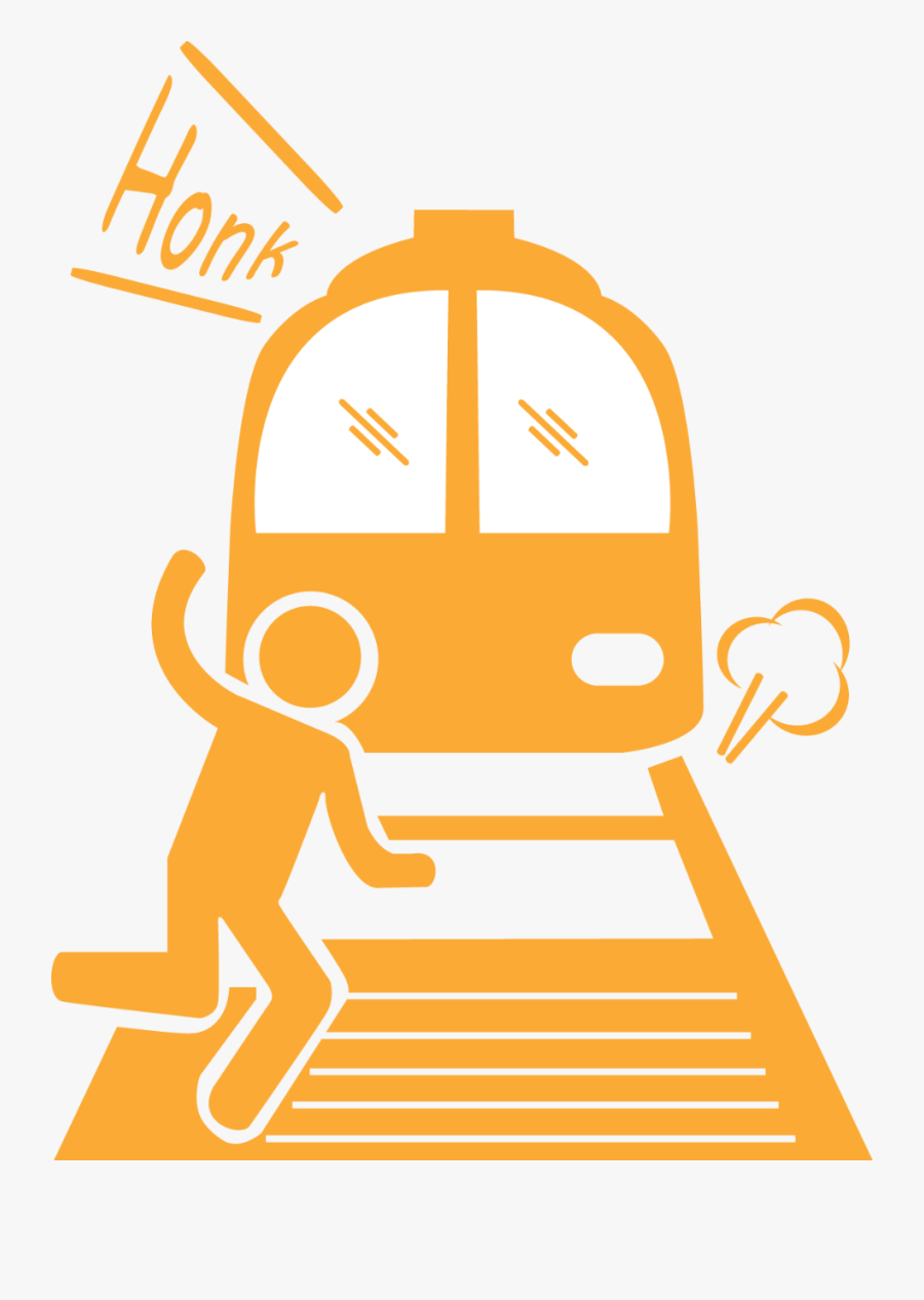 Grade Crossing Incidents - Stick Men Committing Suicide, Transparent Clipart