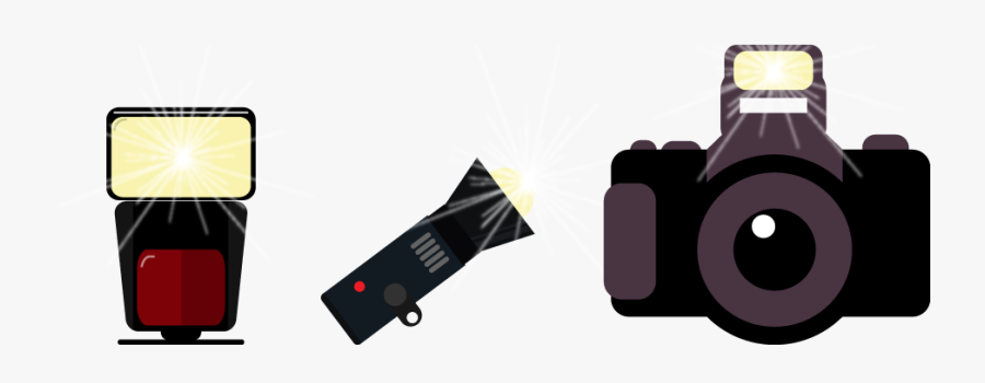 Camera Com Flash Png, Transparent Clipart