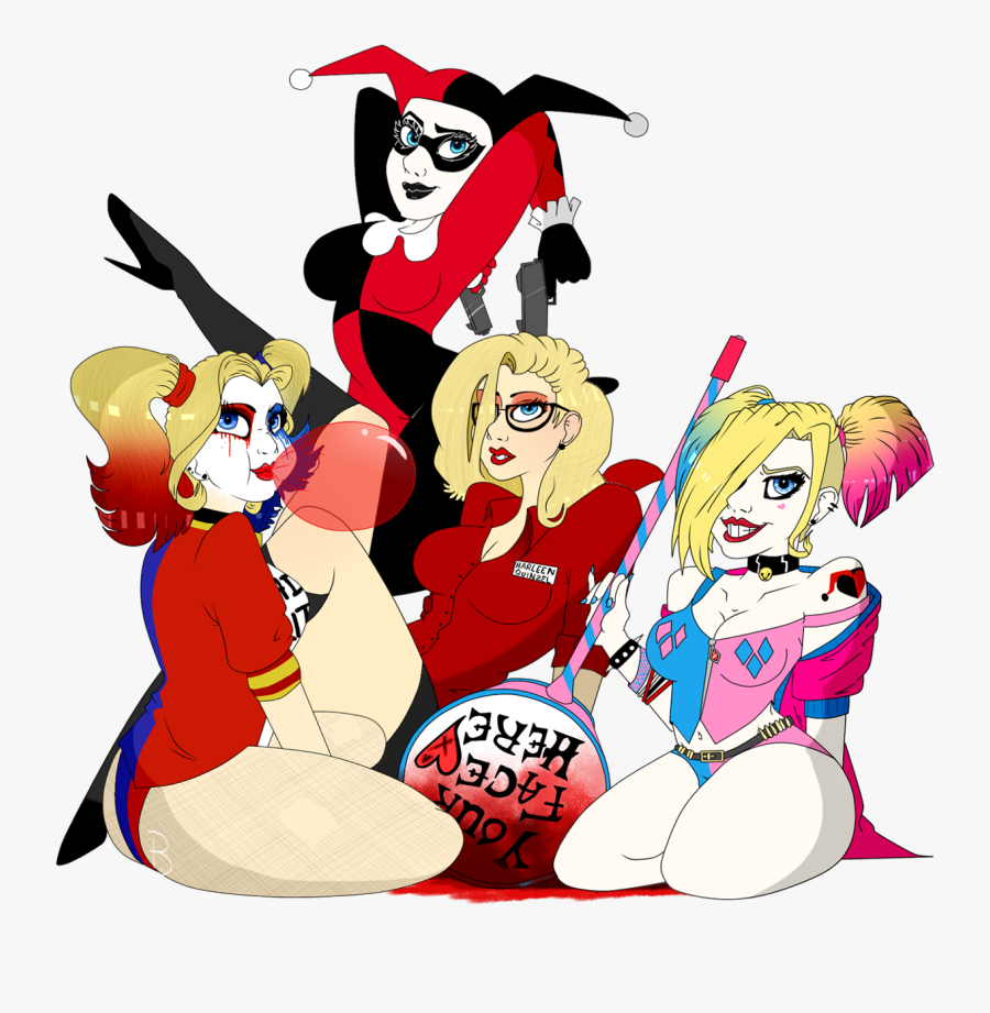 Harley Quinn Evolution, Transparent Clipart