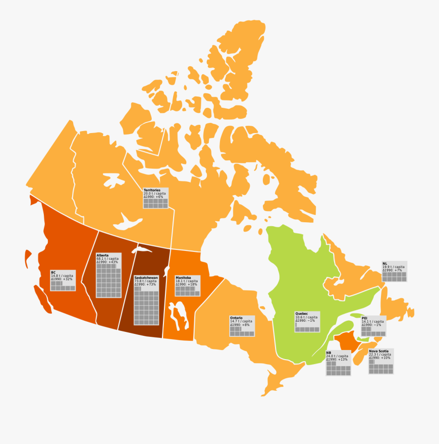 Map Of Canada Black, Transparent Clipart