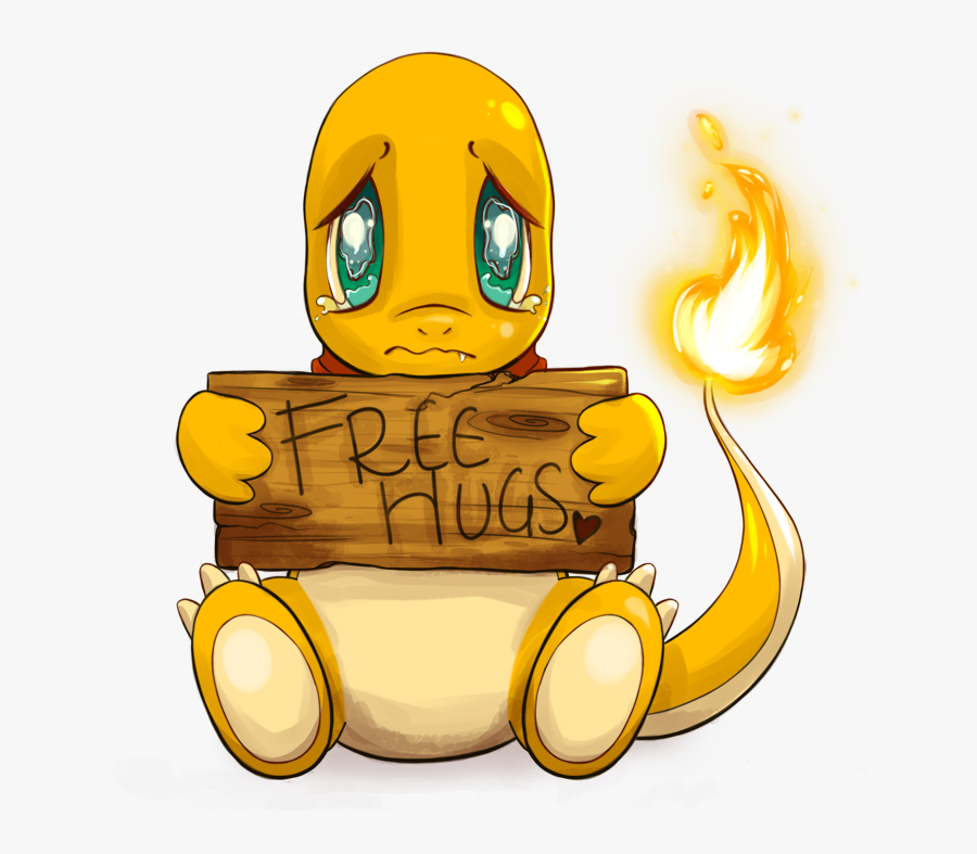 Charmander Free Hugs Commission - Skins De Pokemon De Charmander Para Minecraft, Transparent Clipart