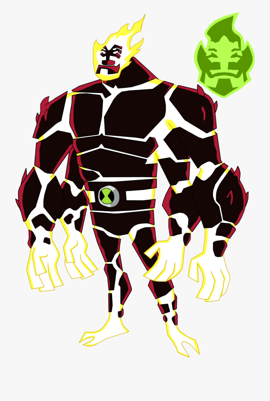 Ben 10 Heat Arms, Transparent Clipart