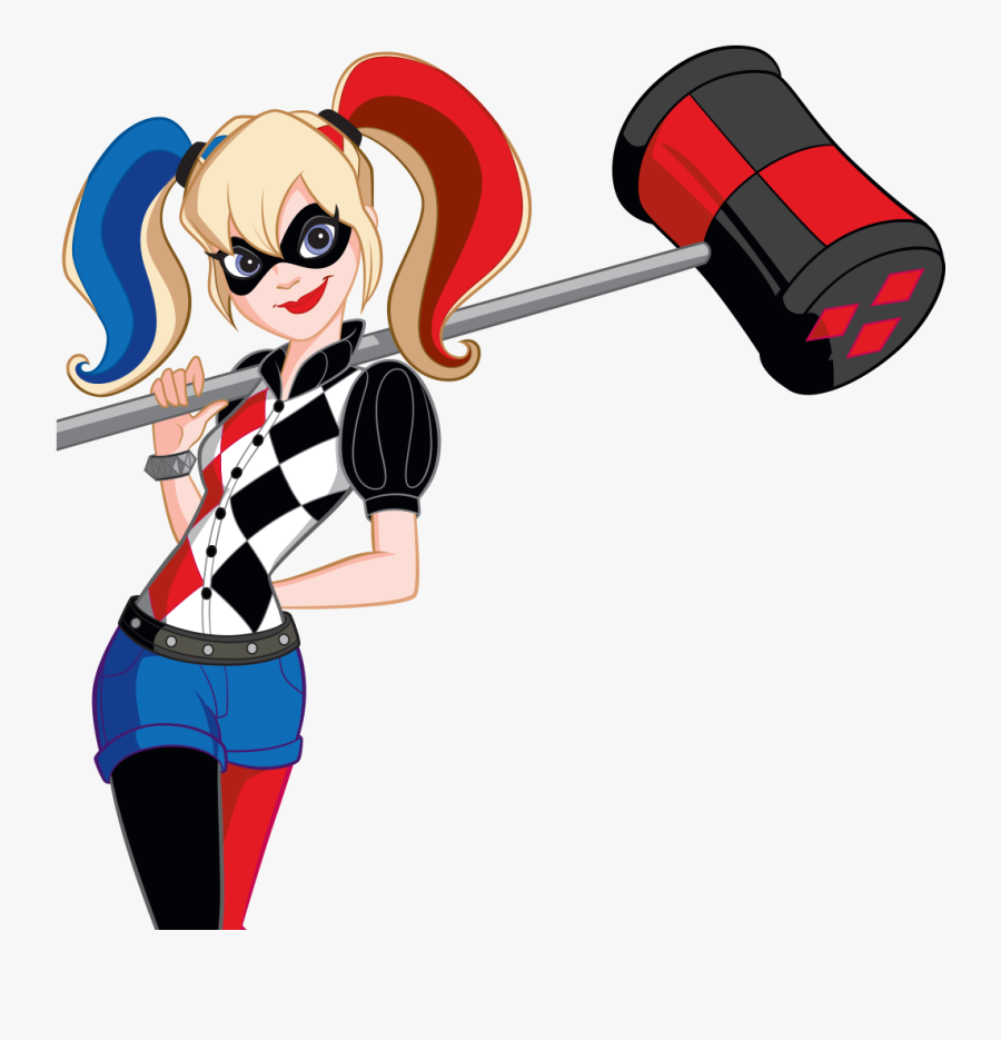Harley Quinn Dc Superhero Girls Png Clipart , Png Download - Harley Quinn Superhero Girl, Transparent Clipart