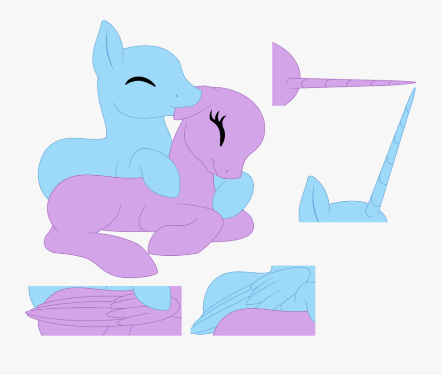 My Little Pony Couple Poses - Bat Pony Couple Base, Transparent Clipart