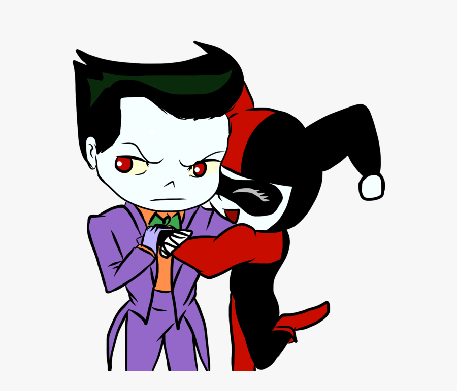 Joker Cartoon Drawing - Joker And Harley Drawing Chibi, Transparent Clipart