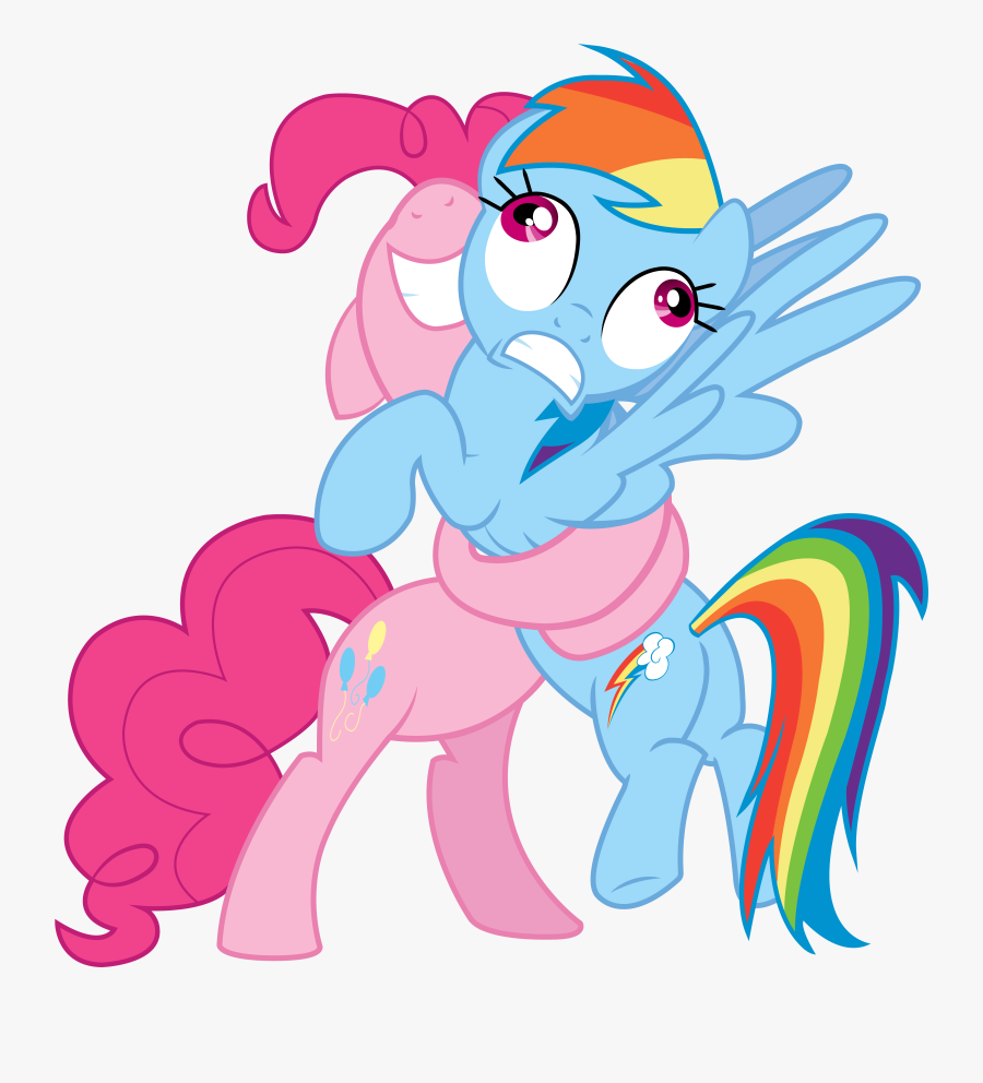 Favorite Mlp Shipping And Why - Pinkie Pie Hug Rainbow Dash, Transparent Clipart