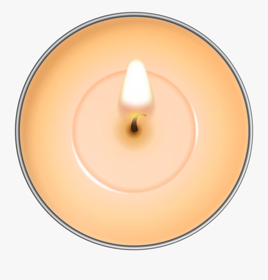 Round Orange Candle Png Clip Art, Transparent Clipart