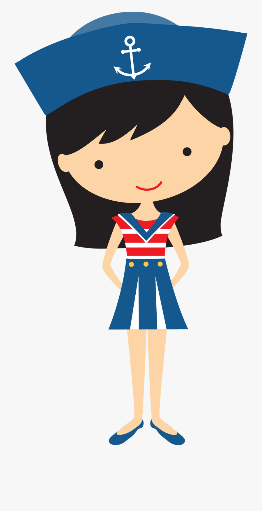 Sailor Girl Clipart, Transparent Clipart