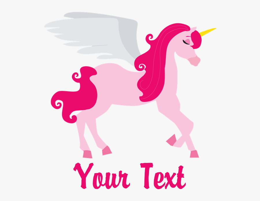 Cute Pink Flying Unicorn Shot Glass - Happy 3rd Birthday Png, Transparent Clipart