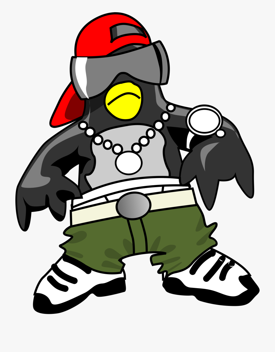 Hip Hop Penguin Clipart , Png Download - Gif De Hip Hop Png, Transparent Clipart