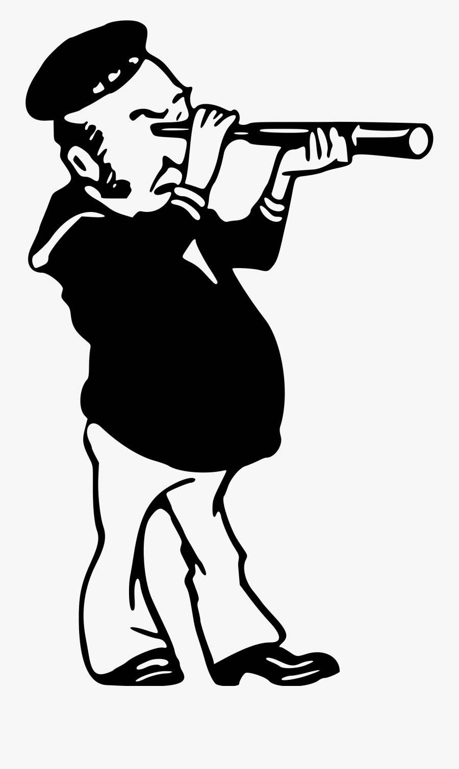 And Big Image Png - Sailor With A Telescope Png, Transparent Clipart
