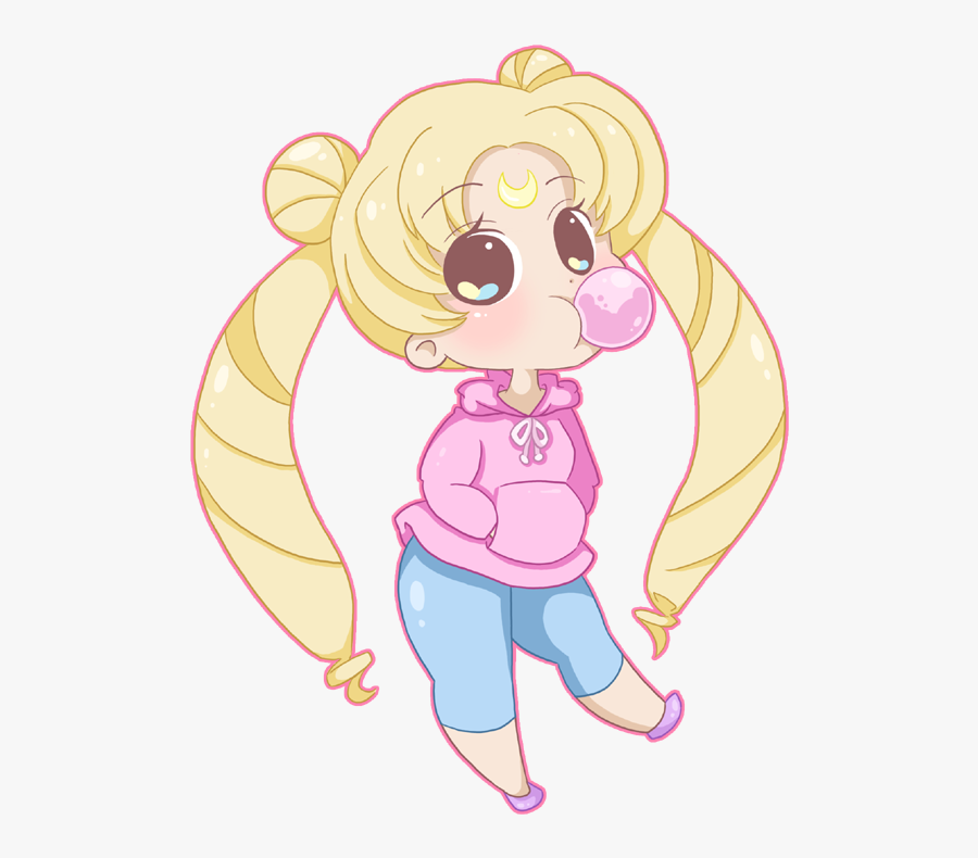 Sailor Moon Clipart Kawaii Chibi - Kawaii Chibi Chibi Sailor Moon, Transparent Clipart
