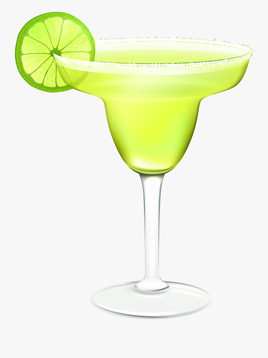 Green Margarita Cocktail Png Clip Art, Transparent Clipart