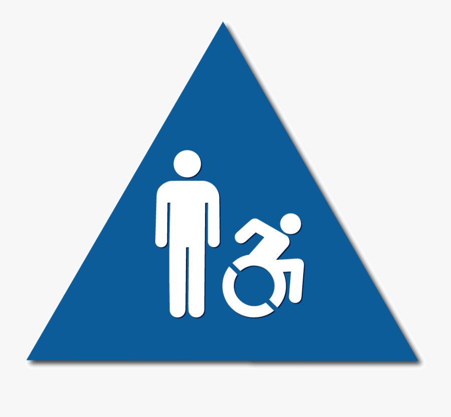 Title 24 Men"s Restroom Door Signs, Active Handicap - Accessibility California Family Restroom Sign, Transparent Clipart