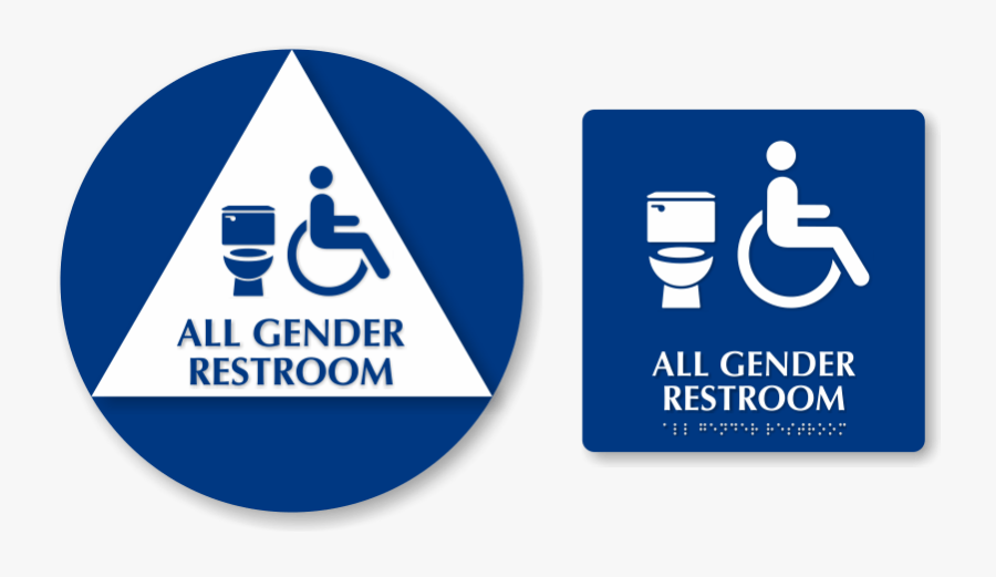Gender Neutral Restroom Symbol, Transparent Clipart