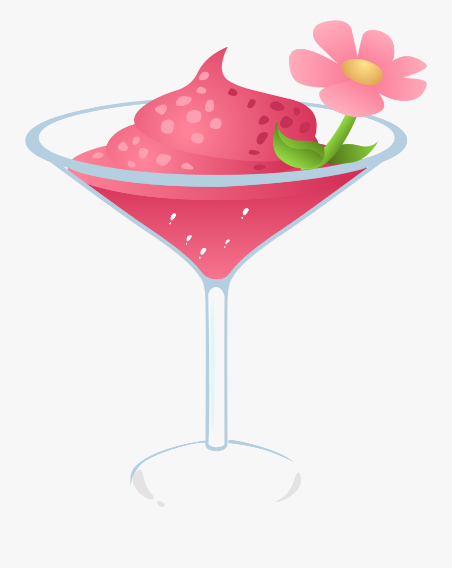 Drink Vector Svg Clipart , Png Download - Pink Cocktail Clipart, Transparent Clipart