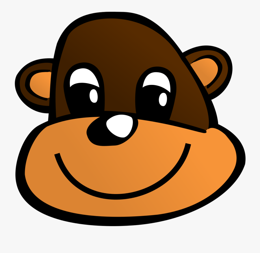 Sailor Monkey Without Hat - Cartoon Monkey Head, Transparent Clipart