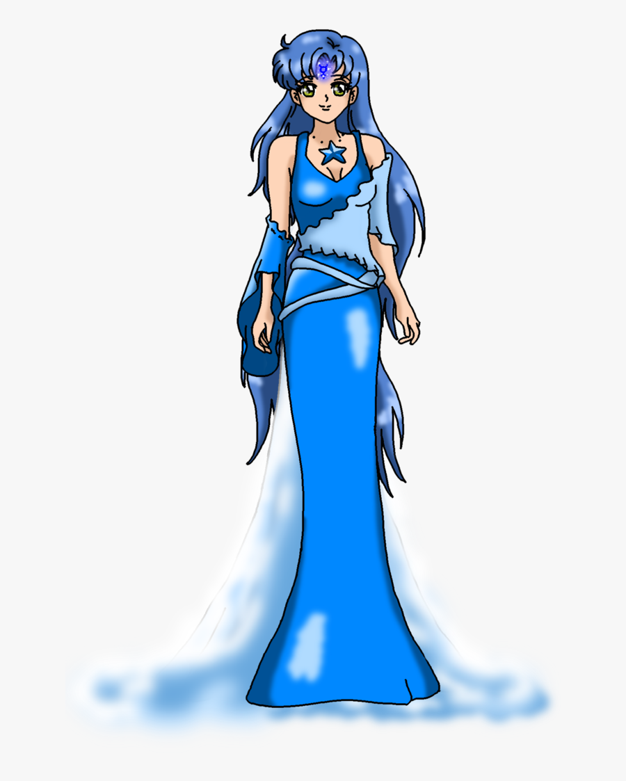 New Mercury Dress Design By Nads6969 - Ami Mizuno Of Princess Mercury Blue Sailor Butterfly, Transparent Clipart