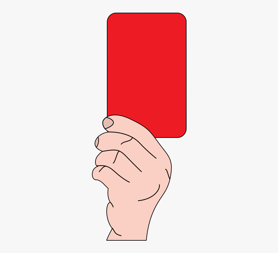 Referee Showing Red Card - Penalizar Png, Transparent Clipart