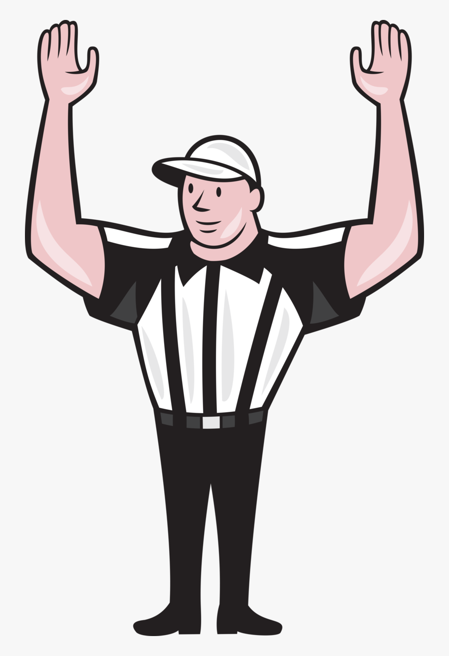 American Football Referee Frn - Referee Cartoon, Transparent Clipart