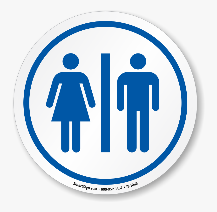 Restrooms Symbol Iso Circle Sign - Silence Of The Lambs Funny, Transparent Clipart
