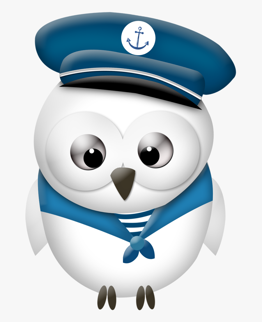 Owl Sailor Clipart, Transparent Clipart