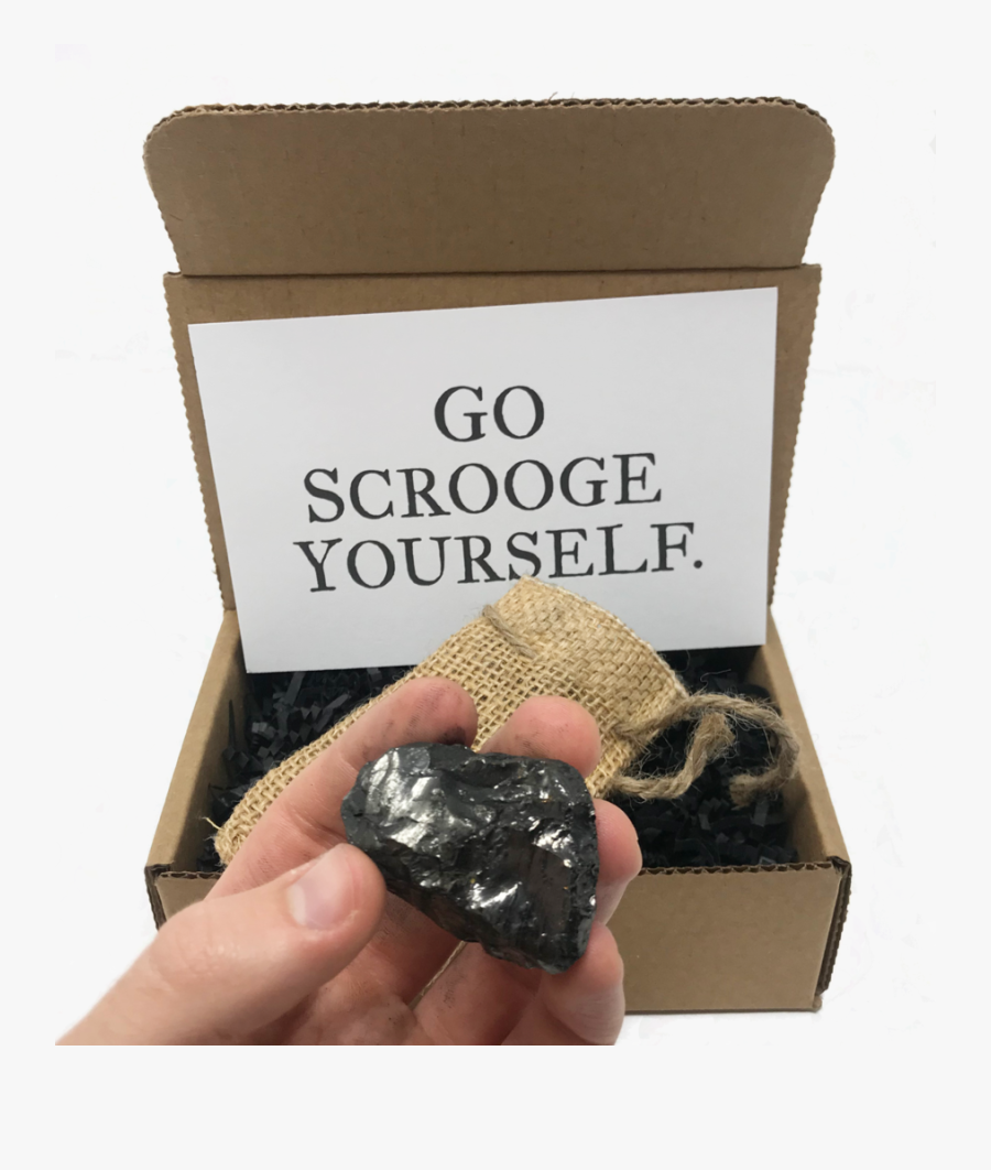 Clip Art Coal For Christmas Gift - Box, Transparent Clipart