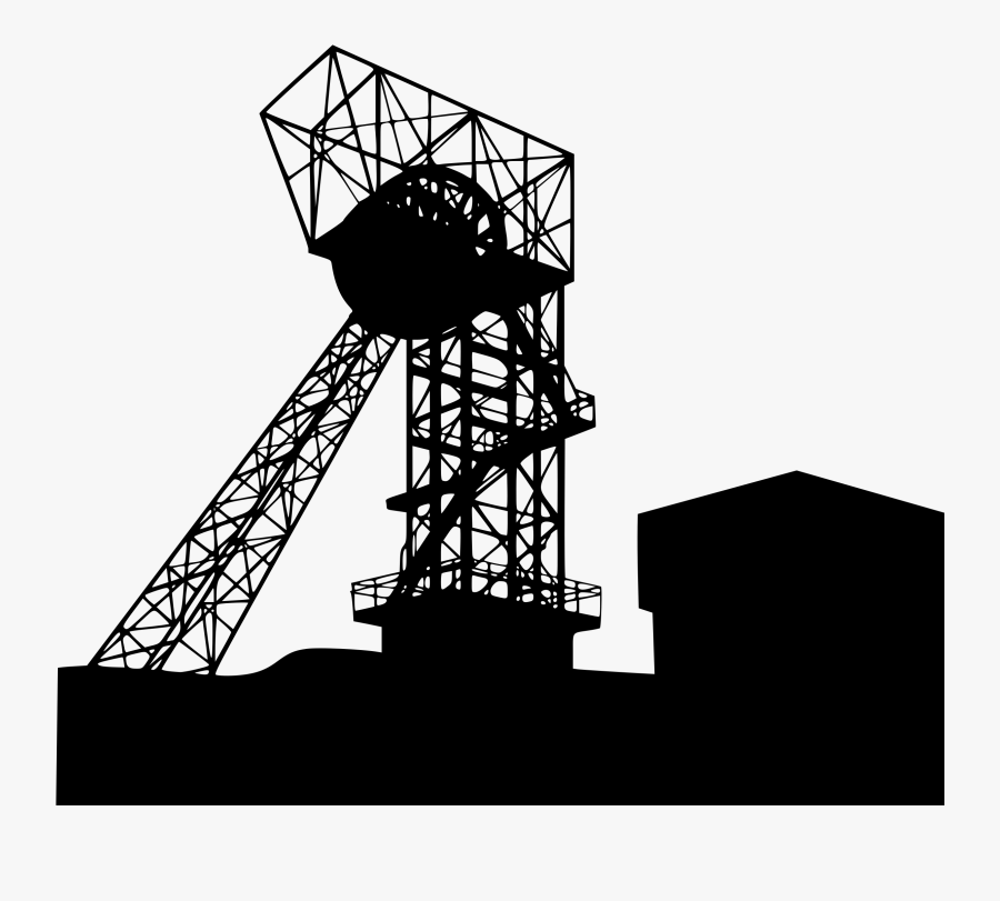 Angle,electrical Supply,monochrome Photography - Coal Mine Clip Art, Transparent Clipart