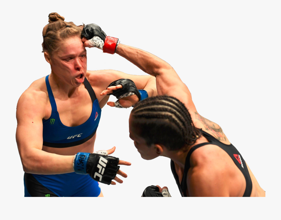 Clip Art Female Mma Referee - Ronda Rousey Nunes Meme, Transparent Clipart