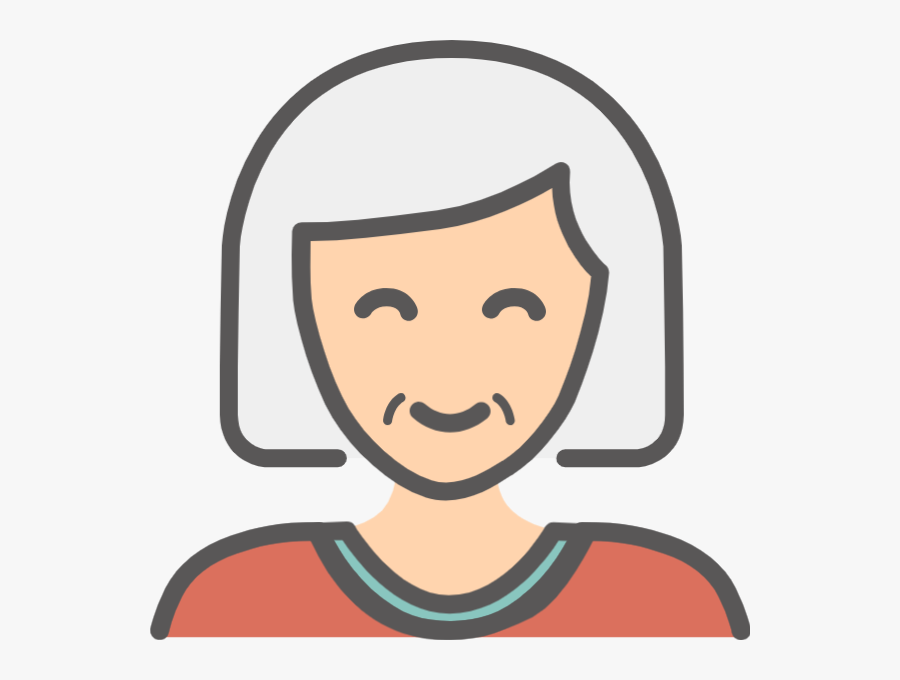 Official Clipart Happy - Granny Face Clipart, Transparent Clipart