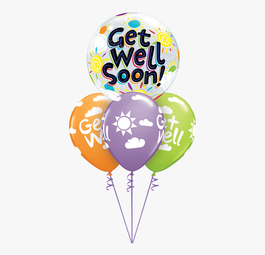 Get Well Soon Sunshine Bubble Layer Clipart , Png Download - Get Well Soon Balloons, Transparent Clipart
