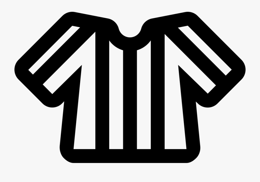 Football Referee Shirt Clip Art - Clip Art Black And White Striped Shirt, Transparent Clipart