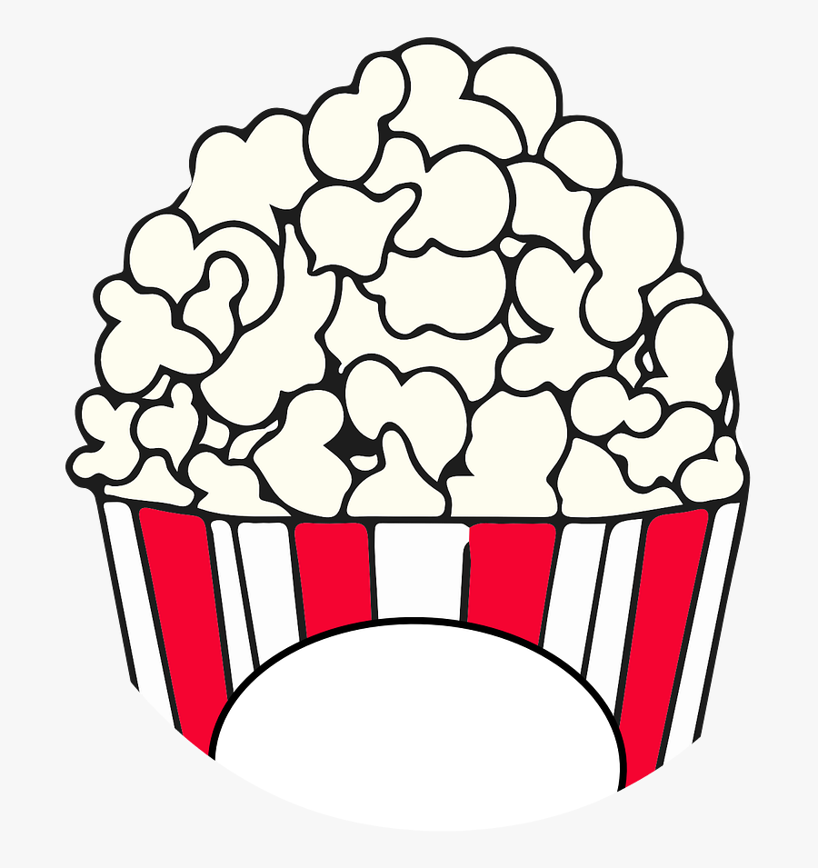 Clip Art Transprent Png Free Download - Popcorn Black And White, Transparent Clipart