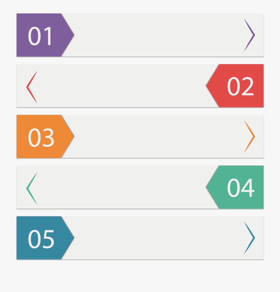 Vector Simple Diagram Infographic Steps Fig Ppt Clipart - Banner Catalog, Transparent Clipart